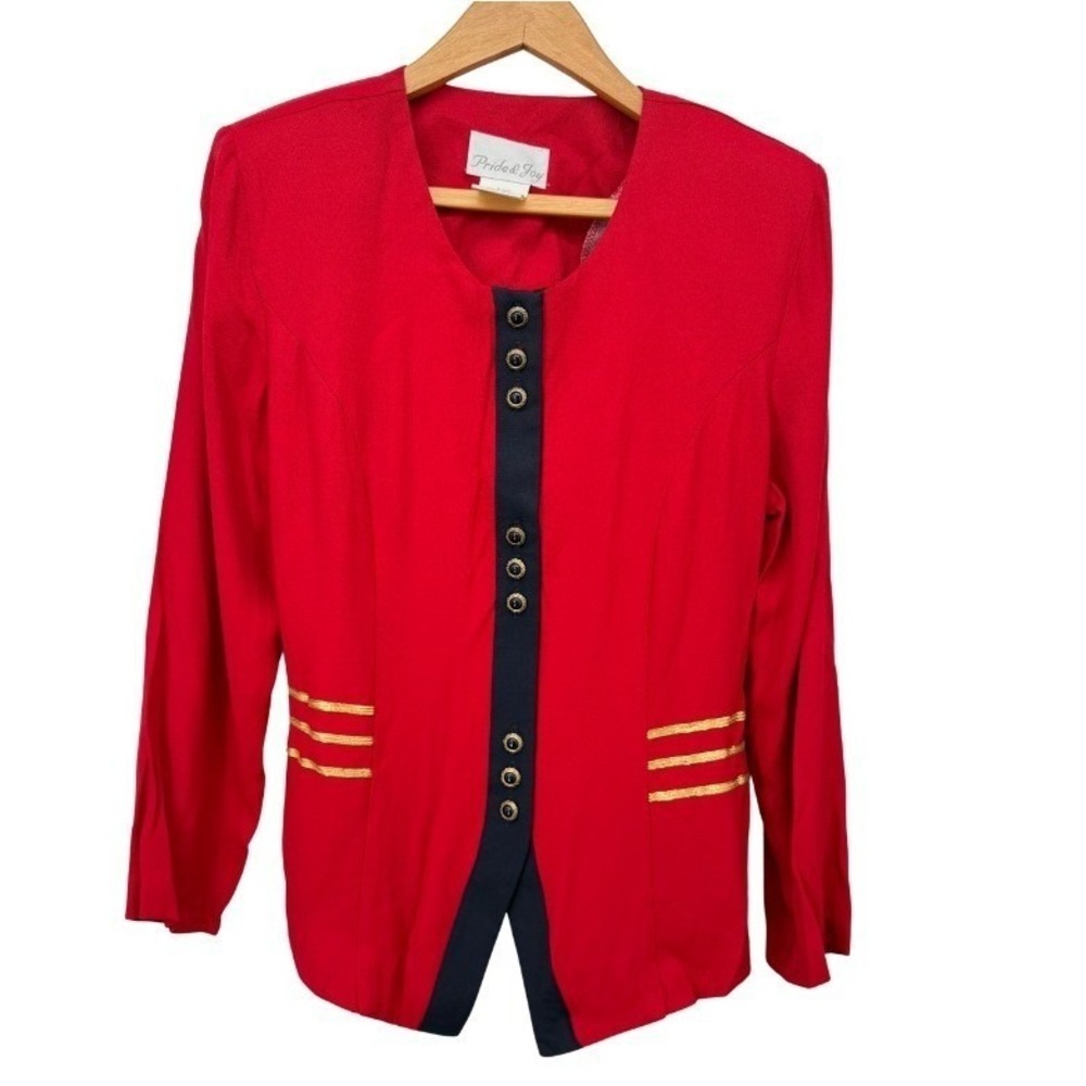 Pride & Joy NWT Captains Blazer Military Nautical Dressy VTG Sz 14P